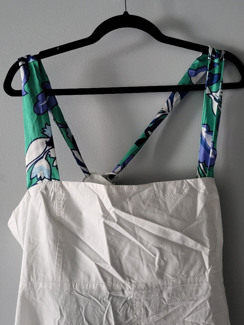 By Anthropologie White Square-Neck Midi Dress Size XL - Picture 7 of 9